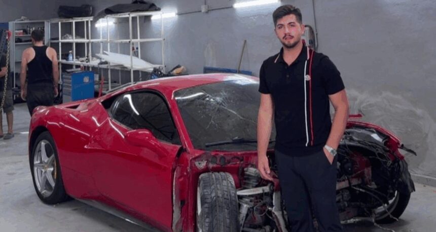 Perte çıkan Ferrari’nin sahibi konuştu: ‘Aracı alalı 5 gün olmuştu, hiç binemeden gitti’