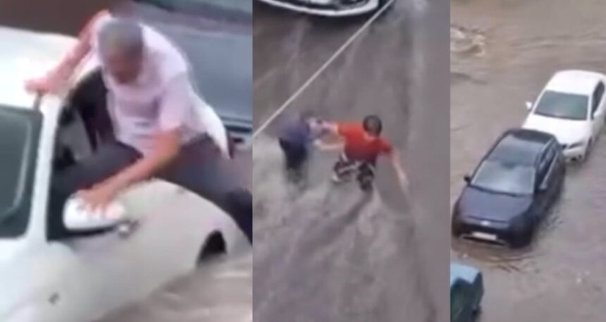 Sağanak kenti felç etti, alt geçitte can pazarı yaşandı