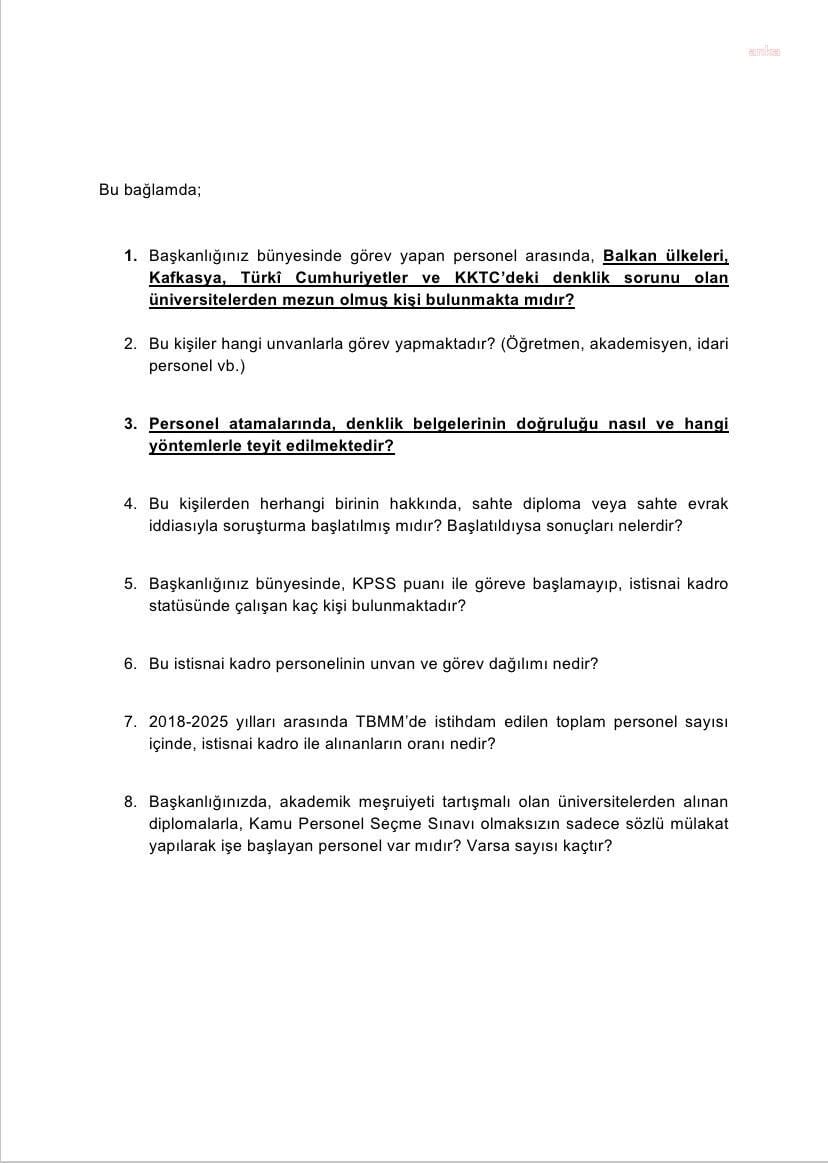 Selçuk Özdağ’dan TBMM’ye "Sahte Diploma" alarmı: 400'den fazla kişi devlet kadrolarında mı?