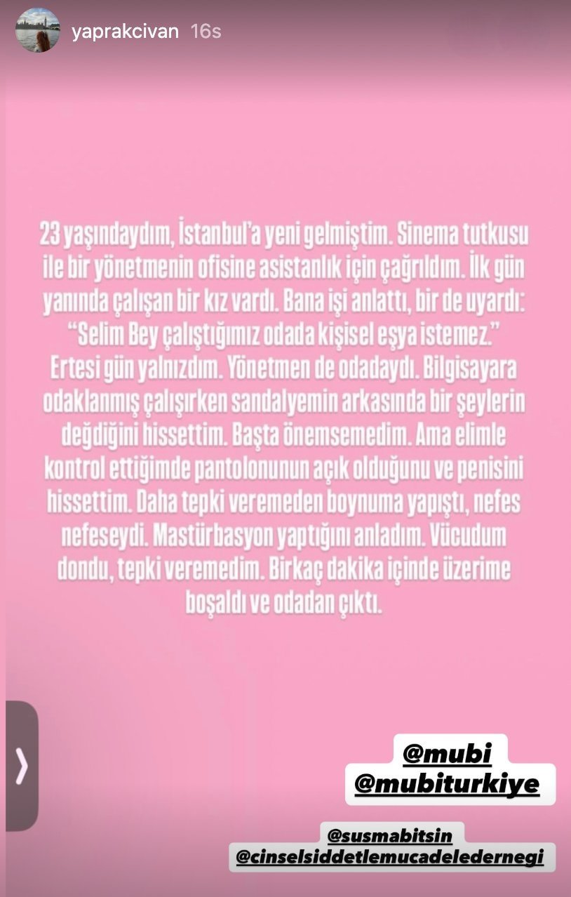 Taciz iddiası ünlü yönetmeni yaktı! Akbank ve MUBİ ilişkiyi kesti