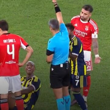 Talisca dirsek attı 3 dakikada atıldı!