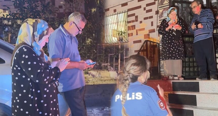 Tüm mahalle seferber oldu, aile kamptan çıktı