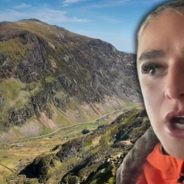 Ünlü dağın tepesindeki sürpriz onu çileden çıkardı