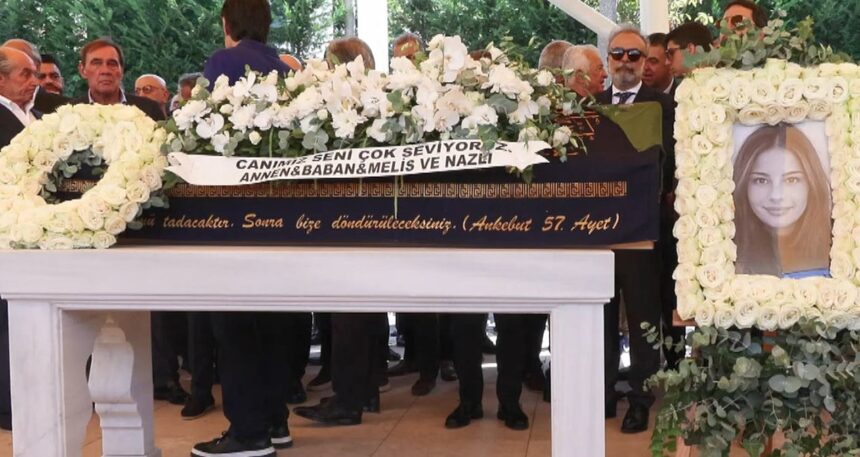 Ünlü iş insanının kızı son yolculuğuna uğurlandı