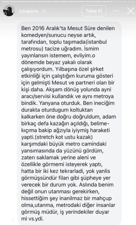 Ünlü komedyen Mesut Süre hakkında 'taciz' iddiası: 'İlişki Testi'nden kovuldu