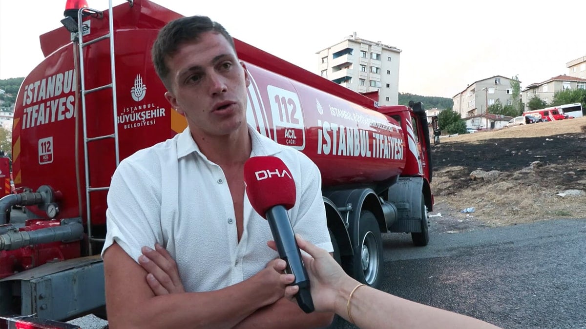 Uyarıları dinlemedi: Havai fişek atan kişi yangına sebep oldu