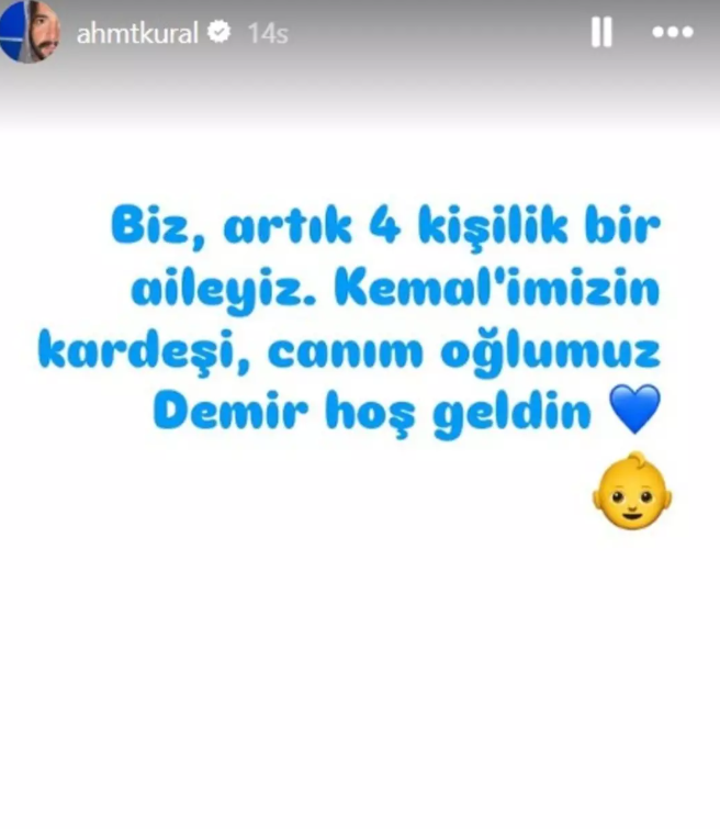 Ahmet Kural'ın oğlu doğdu! İsmini bakın ne koydu