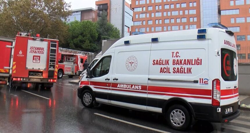 Ataşehir’de üniversitede yangın