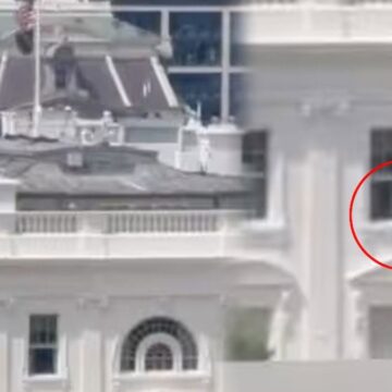 Beyaz Saray’da gizemli görüntü: Camdan siyah torba atan kişi merak konusu oldu