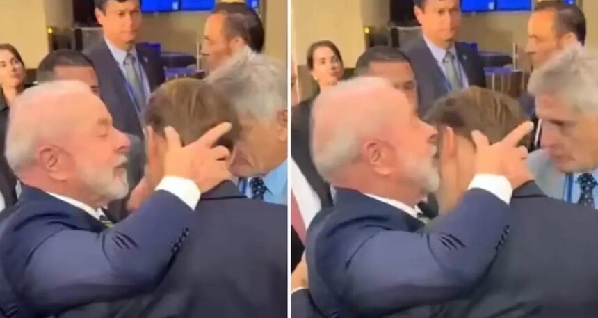 BM’de tuhaf görüntüler… Macron’un ensesinden tutup bırakmadı