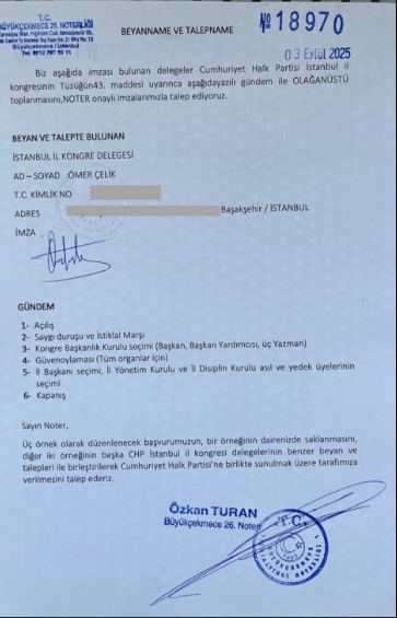 CHP İstanbul İl Delegeleri'nden 'olağanüstü kongre' hamlesi