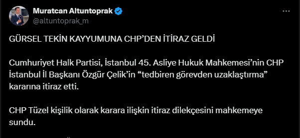 CHP İstanbul'dan kayyuma itiraz