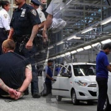 Dev otomotiv firmasına göçmen operasyonu! 457 kişi gözaltına alındı