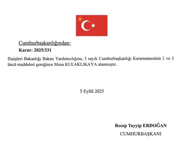 Dışişleri Bakanlığına İslam İşbirliği Teşkilatından üst düzey atama