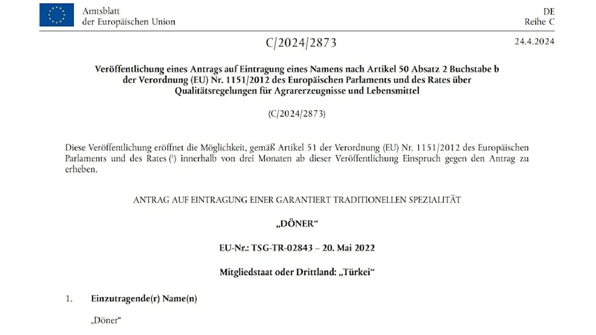 Döneri kaptırdık: AB tescil etmedi, Almanlar kazanıyor 2 Döneri kaptırdık: AB tescil etmedi, Almanlar kazanıyor