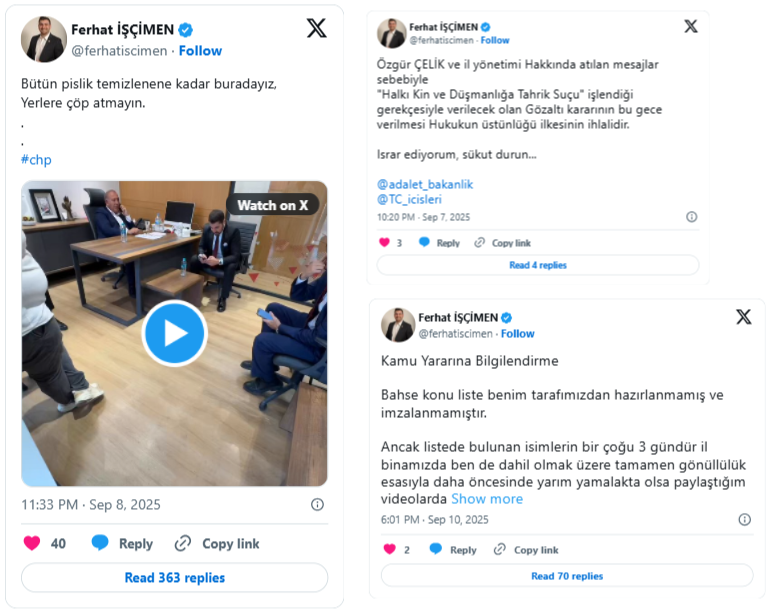 Gürsel Tekin'in 'bina sorumlusu' Ferhat İşçimen ifşa oldu