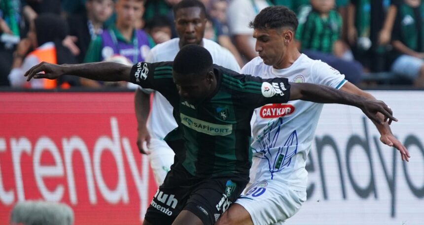 Kocaelispor ile Rizespor berabere kaldı