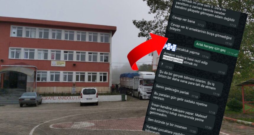 Liseden mezun olunca müdür yardımcısıyla arasındaki skandal mesajları paylaştı