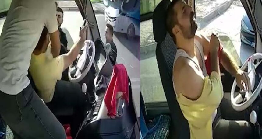 Maganda dehşeti: Otobüsün önünü kesip şoförü bıçakladı