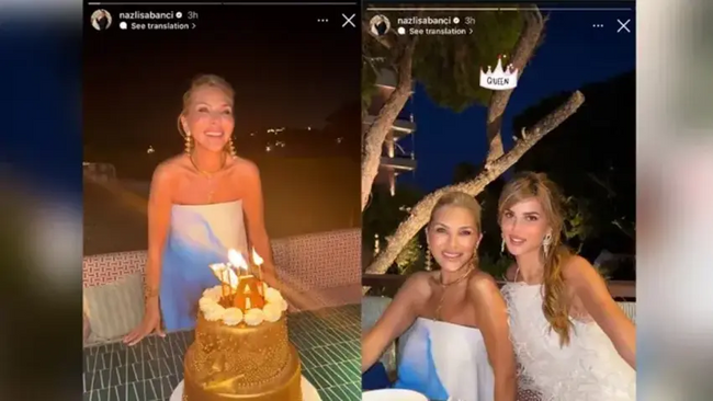 Sabancılardan düşman çatlatan doğum günü pozları