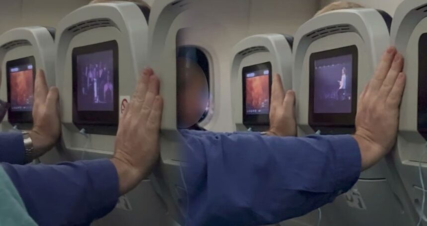 Tek bir sebepten 8 saat boyunca ellerini koltuğa dayayıp seyahat etti