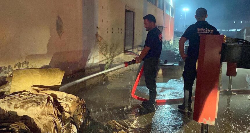 Tekirdağ’da fabrikada korkutan yangın