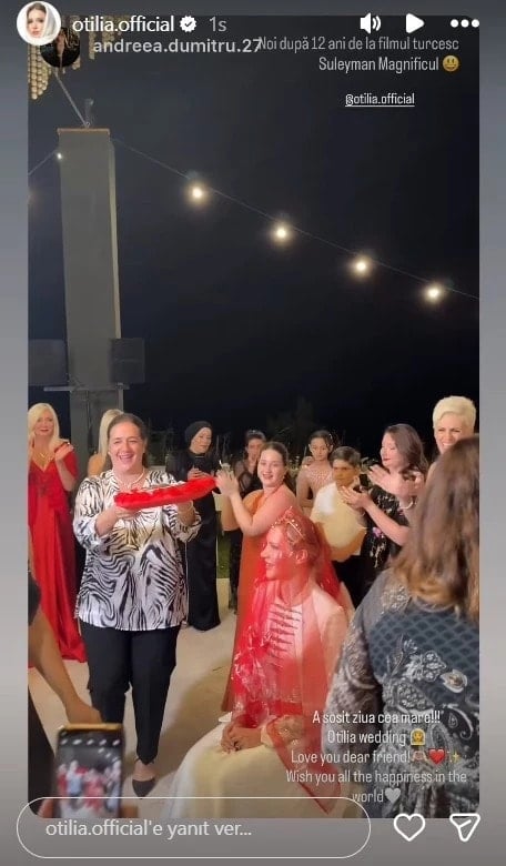 Ünlü şarkıcı Otilia, evlendikten iki yıl sonra Yalova'da düğün yaptı