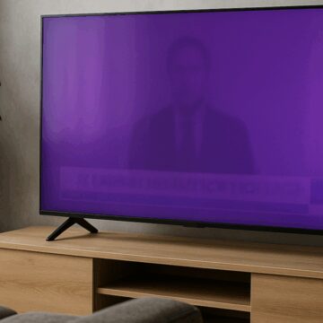 Yeni televizyonlarda bir anda ‘mor ekran’ çıkmaya başladı