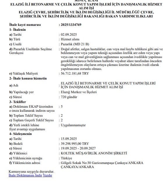 40 milyon TL'lik danışmanlık ihalesi sessiz sedasız verildi!