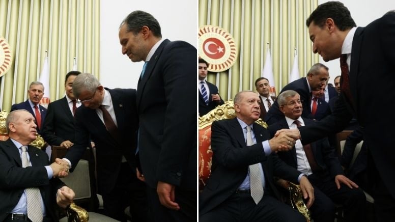 Erdoğan, Davutoğlu ve Babacan'la yıllar sonra yan yana!