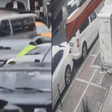 Esenyurt’ta kaçan şüpheliyi durdurmak isteyen polis metrelerce sürüklendi