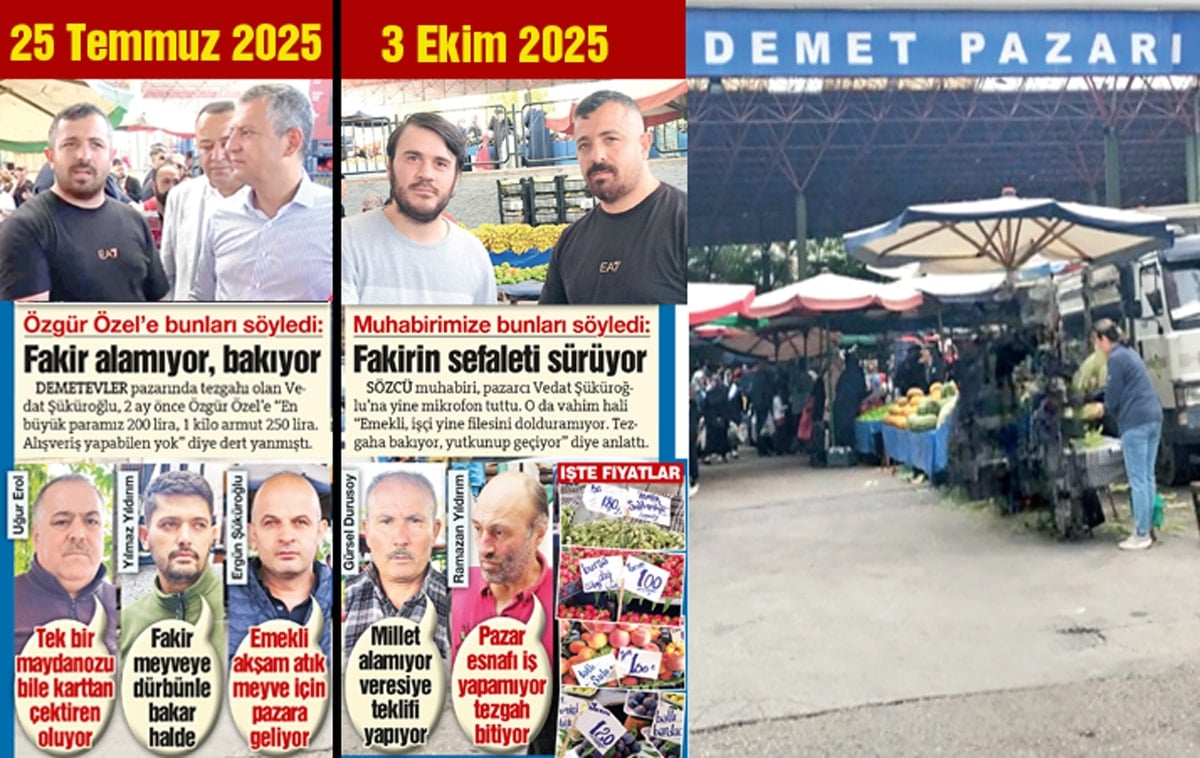 Halk pazara artıkları toplamaya gidiyor