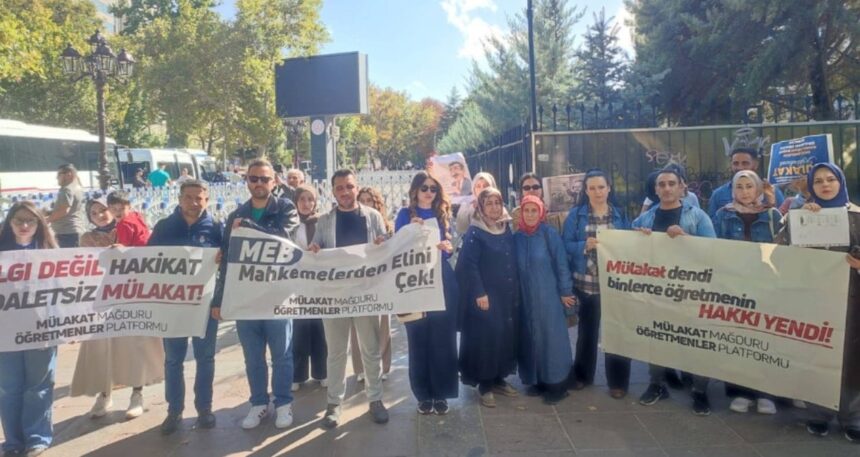 Mülakat mağdurları MEB önünden Bakan Tekin’e seslendi