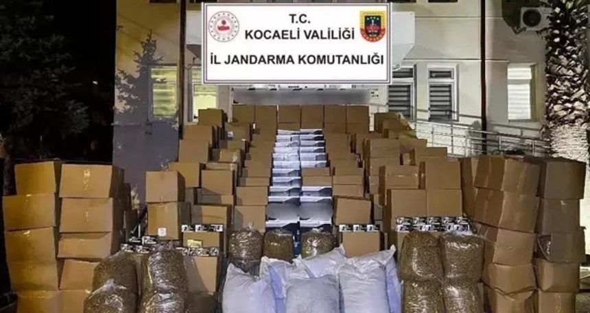 6 Milyon TL’lik kaçak tütün yakalandı